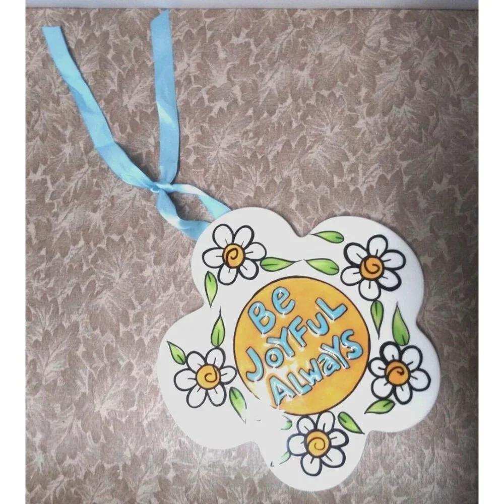 Department 56 CERAMIC WALL PLAQUE/ hanging SIGNED Motivational Our Name is Mud